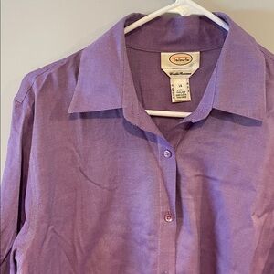 Purple Button-Up Shirt